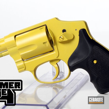 Powder Coating: Smith & Wesson,Handguns,Gold H-122,Revolver,Electric Yellow H-166