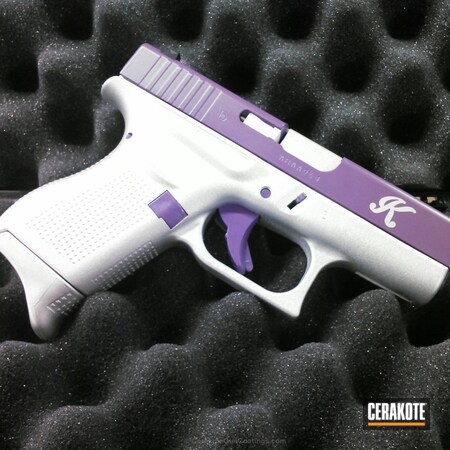 Powder Coating: Satin Aluminum H-151,Ladies,Handguns,Bright Purple H-217