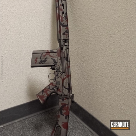 Powder Coating: Graphite Black H-146,Tactical Rifle,FIREHOUSE RED H-216,Tungsten H-237