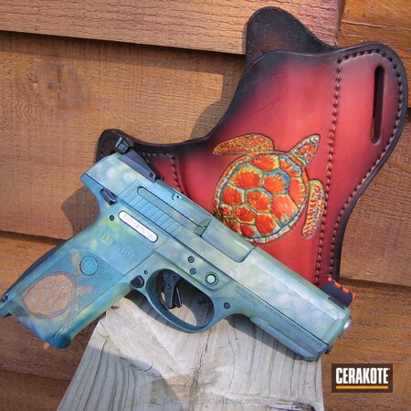Powder Coating: Turtle,Ladies,Handguns,Shimmer Aluminum H-158,Burnt Bronze H-148,Ruger 9mm,Sea Blue H-172