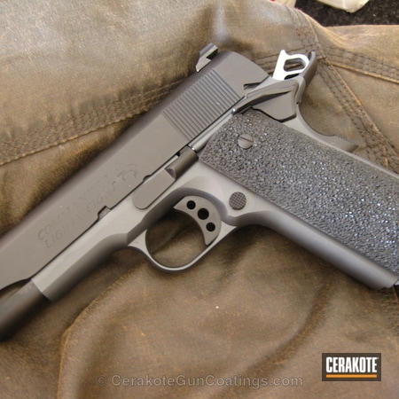 Powder Coating: Graphite Black H-146,1911,Handguns,Sniper Grey H-234,Sniper Grey,Colt