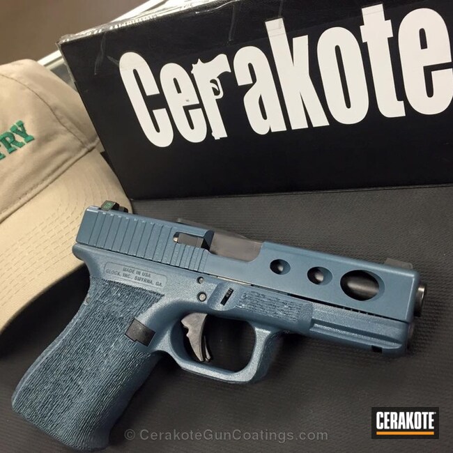 Cerakoted: Glock,Jesse James Civil Defense Blue H-401