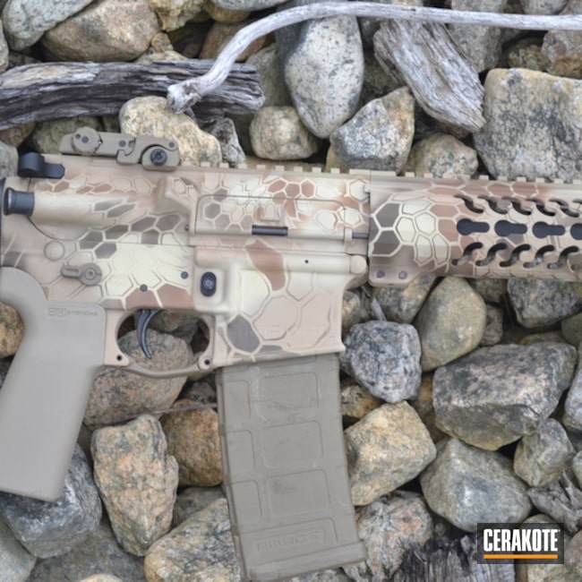 H-199 Desert Sand with H-226 Patriot Brown by WEB USER | Cerakote