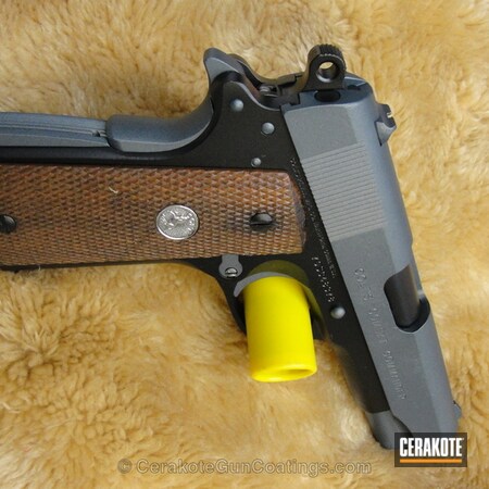 Powder Coating: Graphite Black H-146,1911,Handguns,Blue Titanium H-185,Colt