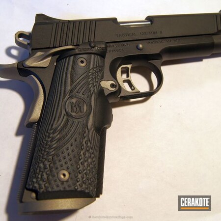 Powder Coating: Graphite Black H-146,Kimber,1911,Handguns,Pistol,Kimber 1911,Titanium H-170
