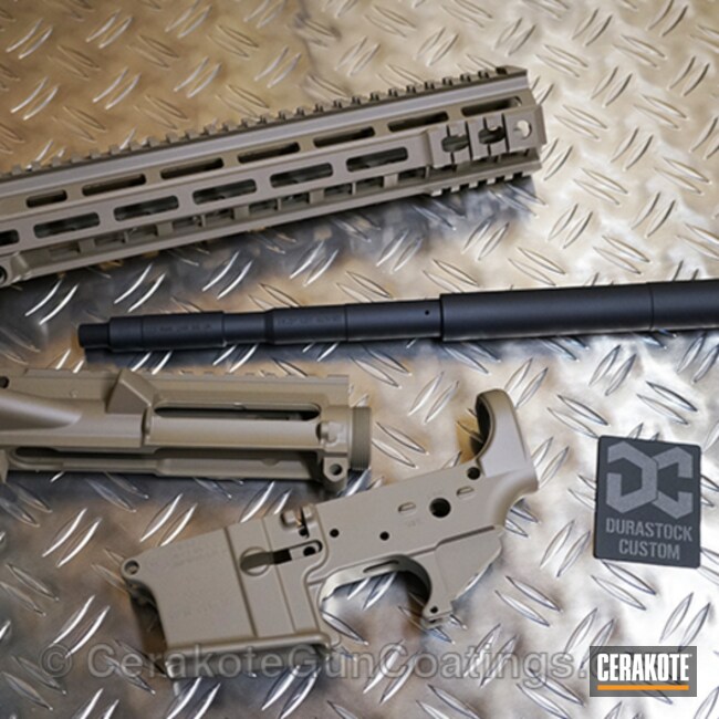 Cerakoted H-267 Magpul Flat Dark Earth With H-190 Armor Black