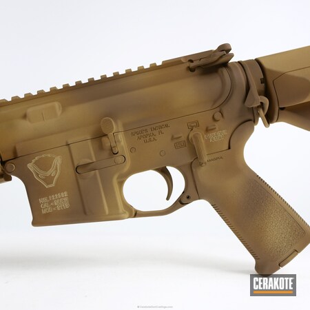 Powder Coating: Matte Brown H-7504M,FS SABRE SAND   H-33446,Coyote Tan H-235,Spike's Tactical AR