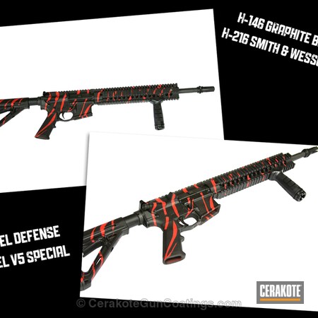 Powder Coating: Graphite Black H-146,Tactical Rifle,FIREHOUSE RED H-216