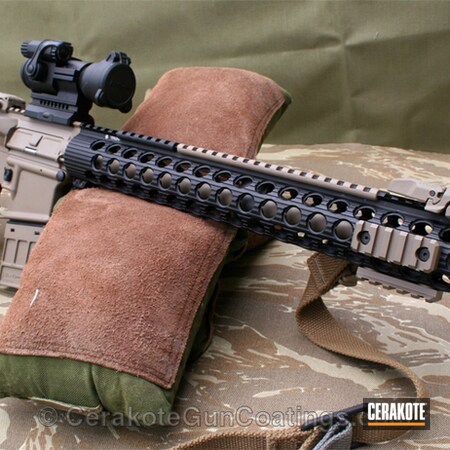 Powder Coating: Armor Black H-190,Tactical Rifle,MAGPUL® FLAT DARK EARTH H-267