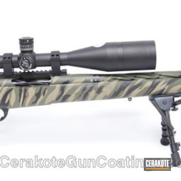 Cerakoted H-146 Graphite Black With H-232 Magpul O.d. Green And H-226 Patriot Brown