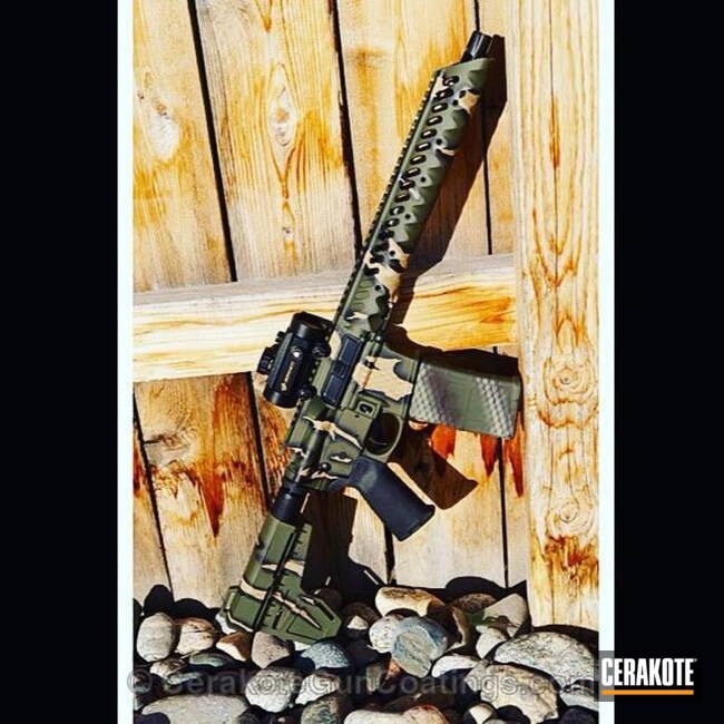 H146 Graphite Black with H267 MagPul Flat Dark Earth, H199 Desert