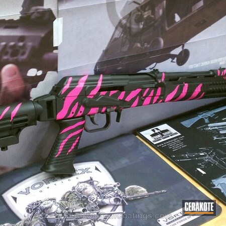 Powder Coating: Graphite Black H-146,Ladies,Tactical Rifle,Prison Pink H-141