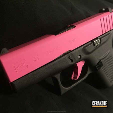 Powder Coating: Glock 43,9mm,Glock,Ladies,Pink Gun,Prison Pink H-141