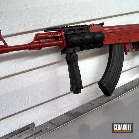 Powder Coating: MAC-90,Graphite Black H-146,Crimson H-221,AK-47,7.62