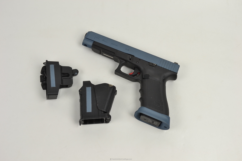 H-185 Blue Titanium with H-158 Shimmer Aluminum by STEVE WATERS | Cerakote