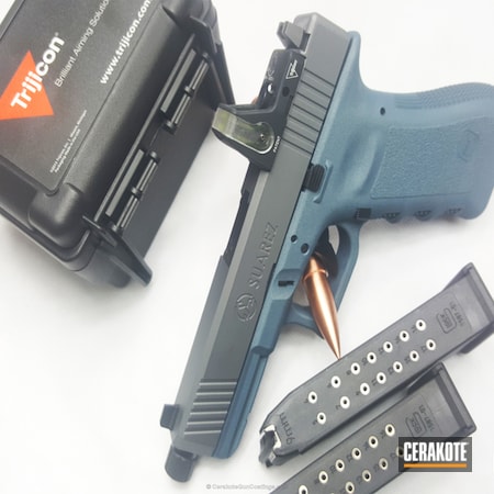 Powder Coating: Glock,Blue Titanium H-185,Suarez,Tactical Grey H-227