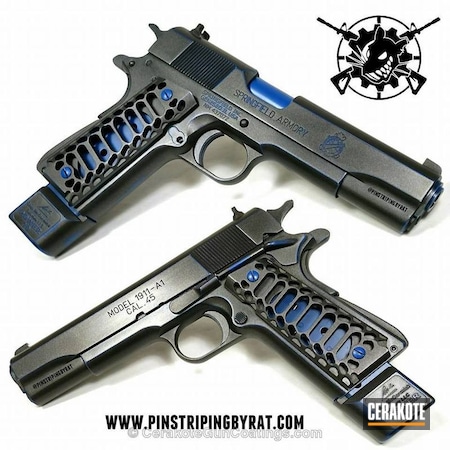 Powder Coating: NRA Blue H-171,Holster Worn,Grips,Springfield Armory,Handguns,Valkyriedynamics,Cobalt H-112