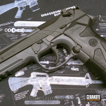 Powder Coating: Graphite Black H-146,Handguns,Beretta,Sniper Grey H-234