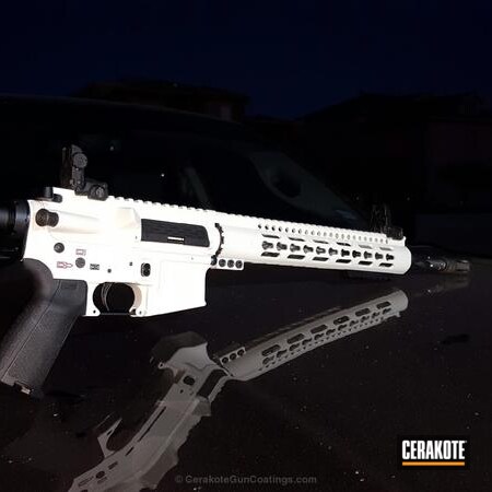 Powder Coating: Bright White H-140,Spike's Tactical,Tactical Rifle