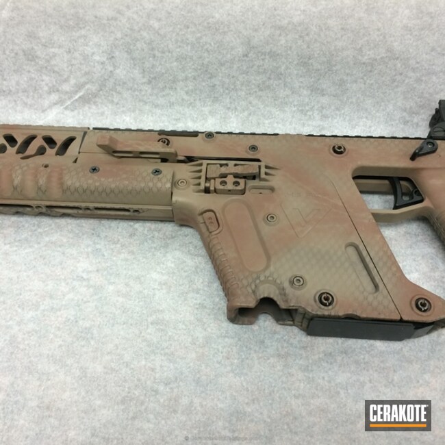 Cerakoted H-265 Flat Dark Earth With H-212 Federal Brown And H-231 Magpul Foliage Green