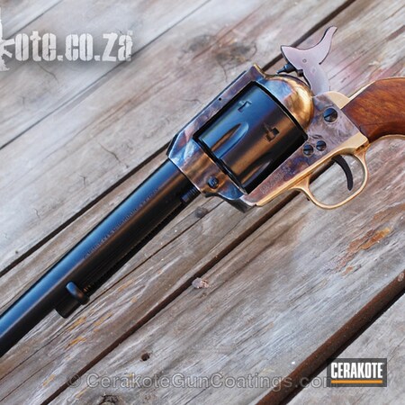 Powder Coating: Single-Action Revolver,Midnight Blue H-238,Revolver,44 Magnum,Handguns,South African