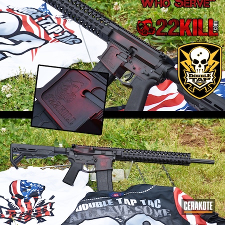 Powder Coating: FIREHOUSE RED H-216,MagPul,YHM,Graphite Black H-146,Charity,Tactical Rifle,Strike Industries,22KILL,Veteran,Hexmag,BCM