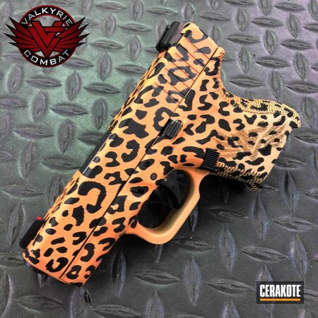 Powder Coating: Custom Mix,Leopard Print,Corvette Yellow H-144,Cheetah Print,Graphite Black H-146,Stippled,Pistol,Glock,Safety Orange H-243,Handguns,Glock 26