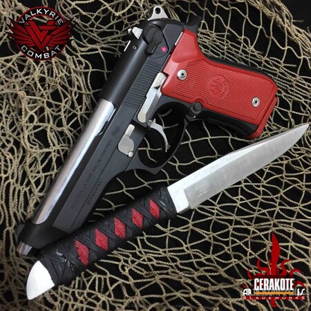 Powder Coating: Graphite Black H-146,Two Tone,Crimson H-221,Beretta,Knives
