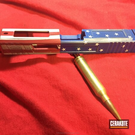Powder Coating: Glock 19,NRA Blue H-171,FIREHOUSE RED H-216,Snow White H-136,Distressed,American Flag,Gun Parts