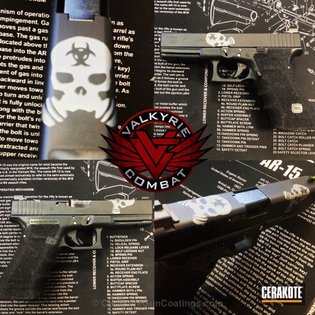 Cerakoted H-146 Graphite Black With H-151 Satin Aluminum