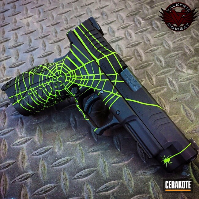 Cerakoted H-168 Zombie Green With H-146 Graphite Black