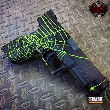Cerakoted H-168 Zombie Green With H-146 Graphite Black