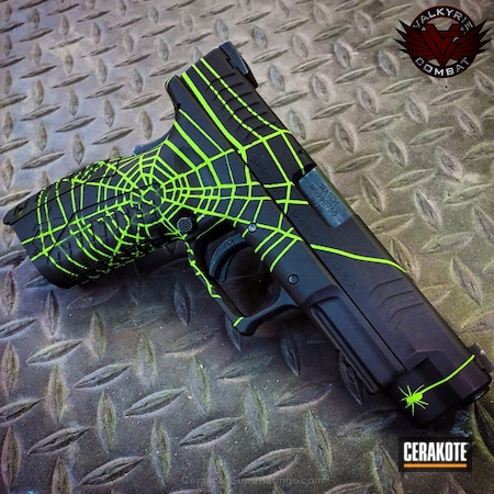 Powder Coating: Spiderweb,Graphite Black H-146,Zombie Green H-168,Handguns,Pistol