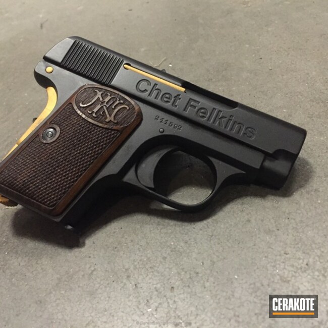 Cerakoted H-146 Graphite Black With H-122 Gold