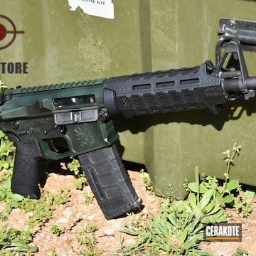 Cerakoted H-232 Magpul O.d. Green With H-200 Highland Green And H-146 Graphite Black