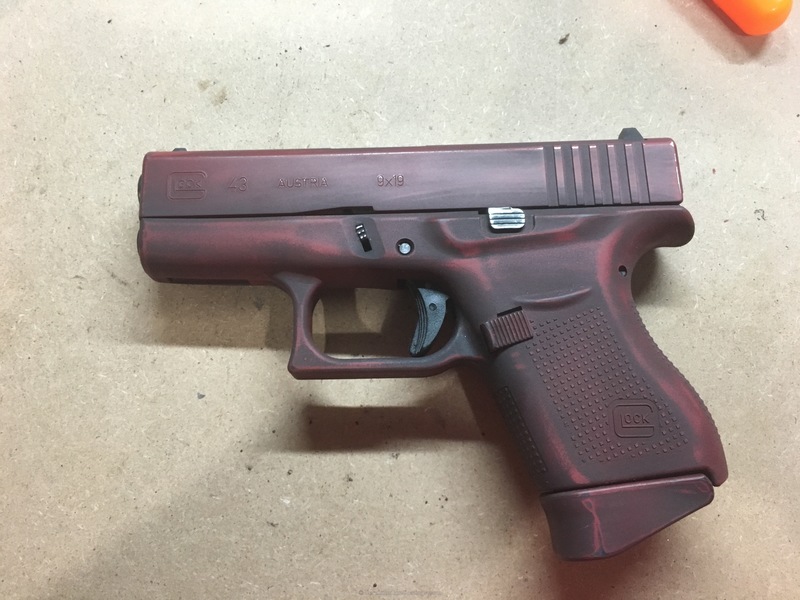 H221 Color H-221 Crimson with H-146 Graphite Black by WEB USER | Cerakote