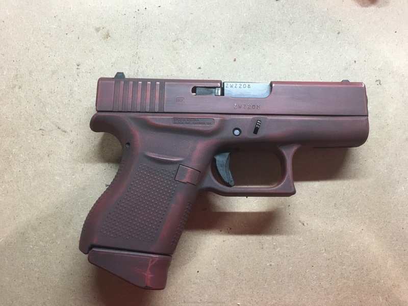 H221 Color H-221 Crimson with H-146 Graphite Black by WEB USER | Cerakote
