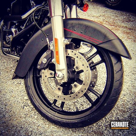 Powder Coating: Graphite Black H-146,Motorcycles,Motorcycle Wheels,Harley Davidson