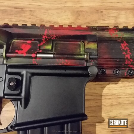 Powder Coating: Zombie Green H-168,Tactical Pistol,Armor Black H-190,USMC Red H-167,AR-15