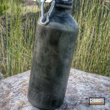 Powder Coating: Aluminum Water Bottle,Armor Black H-190,Battleworn,Titanium H-170