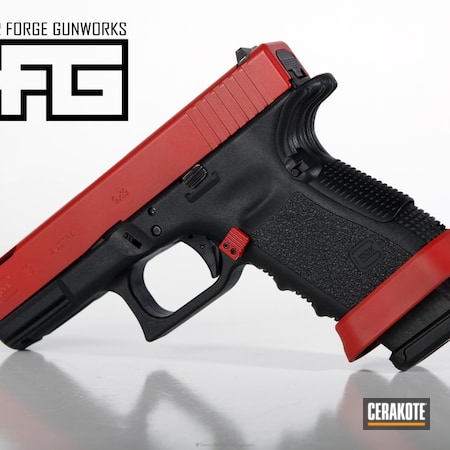 Powder Coating: 9mm,Glock,Handguns,Pistol,Glock 19,FIREHOUSE RED H-216