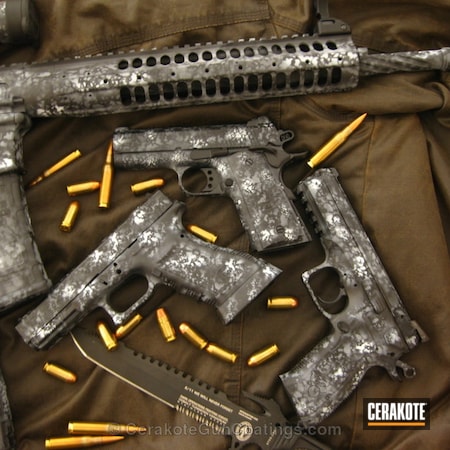 Powder Coating: Hidden White H-242,Graphite Black H-146,Glock,Handguns,IWI,Metro Arms,BATTLESHIP GREY H-213