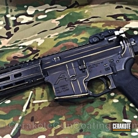 Powder Coating: Distressed,Gold H-122,Armor Black H-190,Tactical Rifle,AR-15