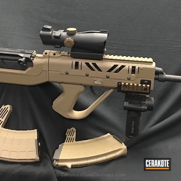 Cerakoted H-267 Magpul Flat Dark Earth With H-190 Armor Black And H-148 Burnt Bronze
