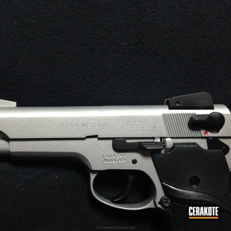 Powder Coating: Satin Mag H-147,Graphite Black H-146,Smith & Wesson,Armor Black H-190,Pistol,S&W,Handguns