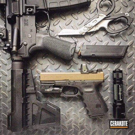 Powder Coating: Glock,Handguns,Pistol,Tactical Rifle,Burnt Bronze H-148