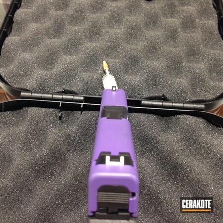 Powder Coating: Bright Purple H-217,Glock,Handguns,Ladies