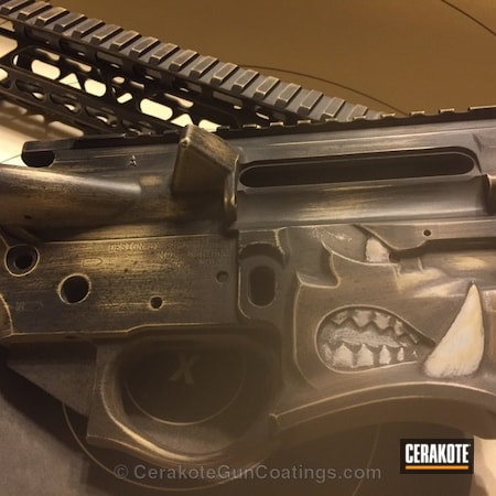 Powder Coating: Tactical Rifle,American Flag,Burnt Bronze H-148