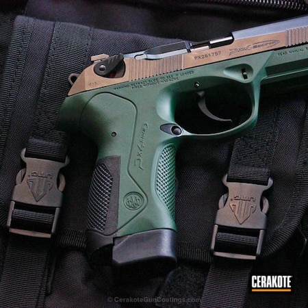Powder Coating: Handguns,Highland Green H-200,Pistol,Beretta,PX4