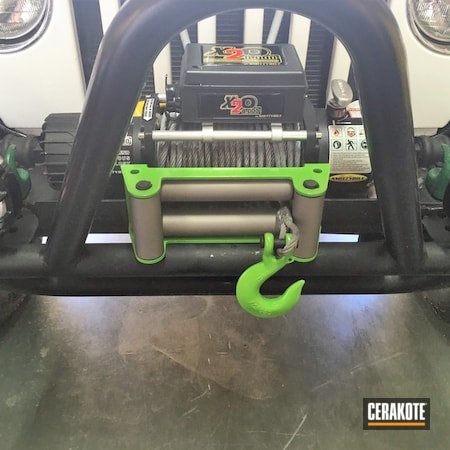 Powder Coating: Satin Aluminum H-151,Bright Nickel H-157,Zombie Green H-168,Jeep Grill,JEEP